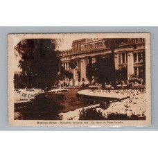 CIUDAD DE BUENOS AIRES ANTIGUA TARJETA POSTAL LA NEVADA EN PLAZA LAVALLE 1918 RARA